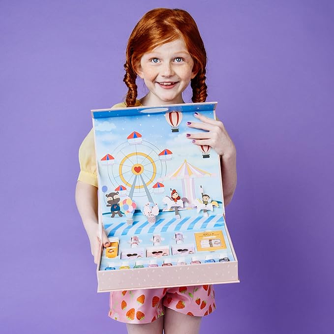MISS NELLA Pop-up Beauty Suitcase, Nails and Accessories Set, Perfect for Children and Teens, Great for Parties and Sleepovers- Kid Friendly and Non-Toxic-VivaGrace Women