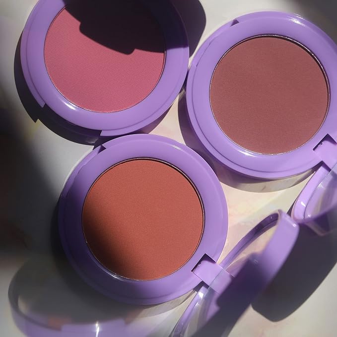 Half Caked In Bloom Powder Blush | vegan & cruelty-free, fragrance-free, highly pigmented, primer-infused | 3.8g (Day 'N' Nite)-VivaGrace Women