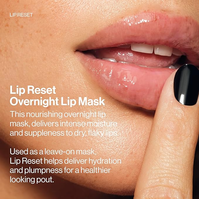 MAKE Beauty Lip Reset Overnight Lip Mask. Nourishing, Hydrating Lip Treatment for Dry, Flaky Lips. Plumps, Softens, and Smooths. Solar Citron Flavor-VivaGrace Women