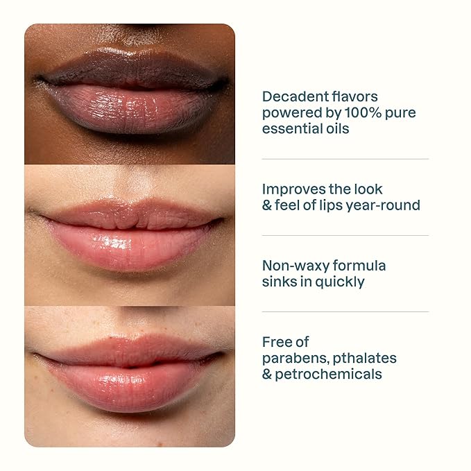 Cliganic Tinted Lip Balm - Non-GMO, 4 Colors - Enriched with Vitamin E, Cruelty Free (Packaging May Vary)-VivaGrace Women