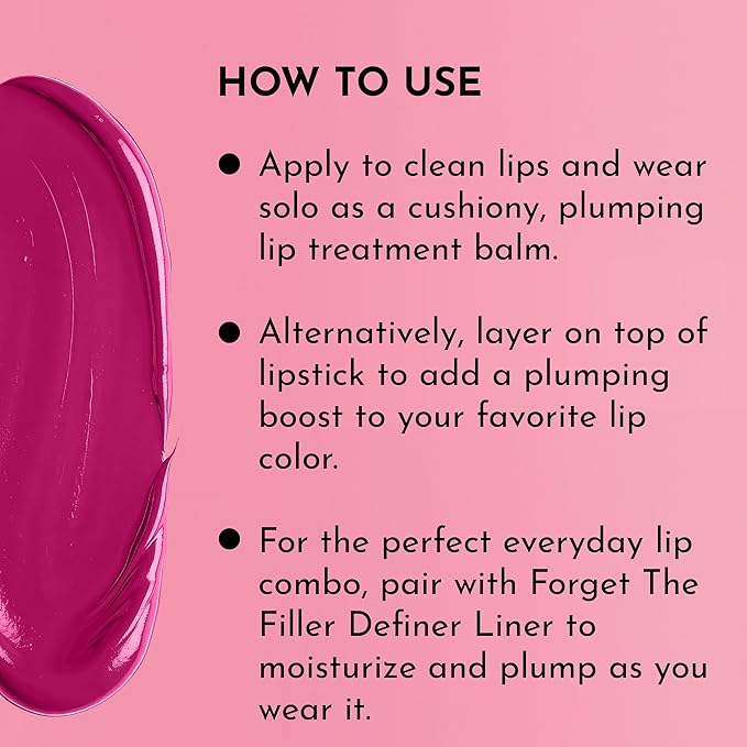 Lawless Forget the Filler Lip Plumping Line Smoothing Tinted Balm - Candy Girl - Premium Tinted Lip Balm with Natural Ingredients to Plump and Smooth Lips for a Firmer, Fuller Look - 0.09 oz-VivaGrace Women