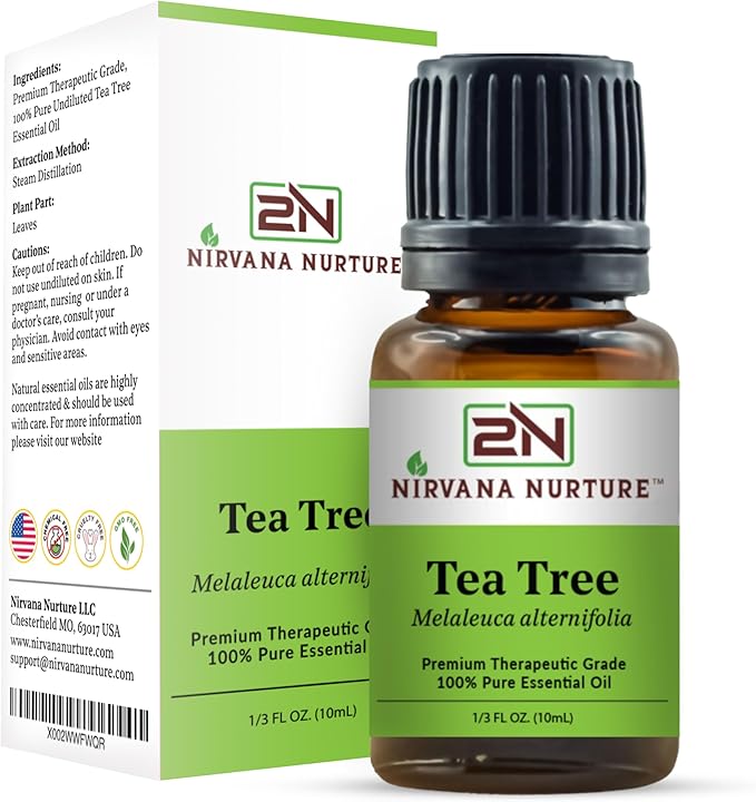 Tea Tree Essential Oil 100% Pure Premium Therapeutic Grade, Undiluted - Aromatherapy Diffuser for Calm and Relaxation, Skin Care, Hair Care-VivaGrace Women