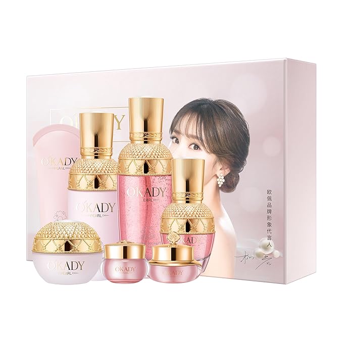 FLOWER SECRET PURE PEARL LADY SKIN CARE SET (FLOWER SECRET Seven-piece set)-VivaGrace Women
