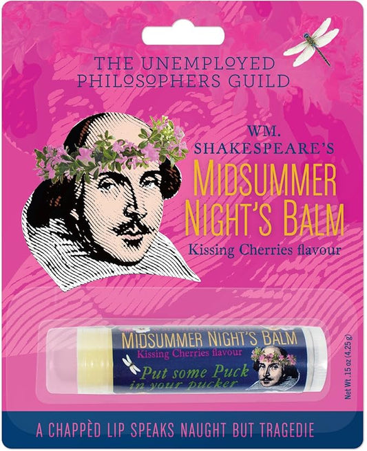 Shakespeare's Midsummer Night's Lip Balm Tube, Cherry Flavored - Cruelty-Free and Made in the USA from Natural and Imported Ingredients-VivaGrace Women