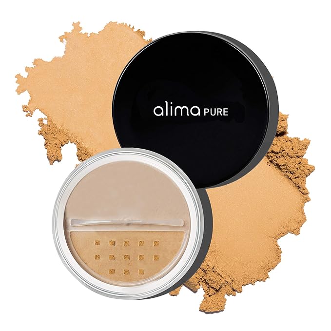 Alima Pure Matte Foundation Loose Mineral Powder Foundation Makeup, Loose Powder Makeup Oil Free Talc Free Powder, Natural Makeup Mineral Foundation Full Coverage Natural Foundation Powder .15 oz/4.5g-VivaGrace Women