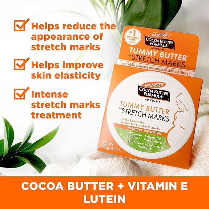 Palmer's Cocoa Butter Formula Pregnancy Skin Care Kit for Stretch Marks and Scars, Dermatologist Approved, Gift for Mom to Be, 4 Piece Full Size Set-VivaGrace Women
