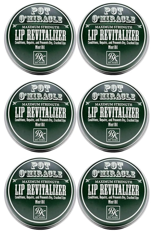 Ruby Kisses Pot O' Miracle Maximum Strength Lip Revitalizer Lip Balm (Mint-6 Pack)-VivaGrace Women