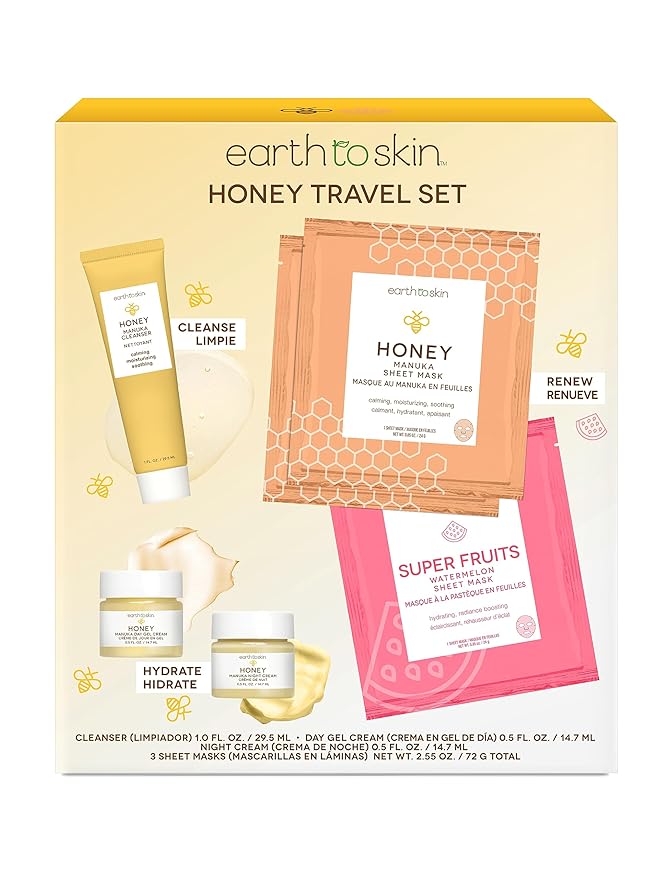 Earth To Skin Honey Travel Set-VivaGrace Women