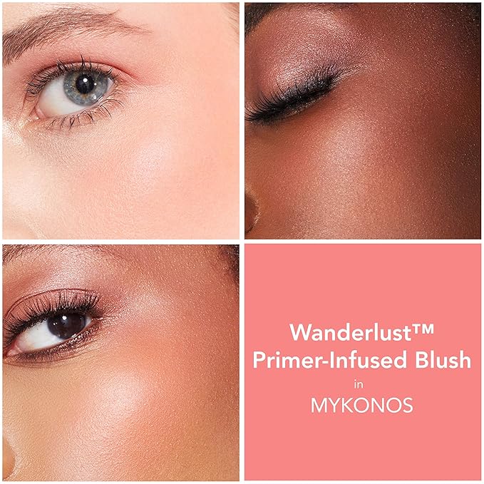 BUXOM Wanderlust Primer Infused Blush, Mykonos-VivaGrace Women