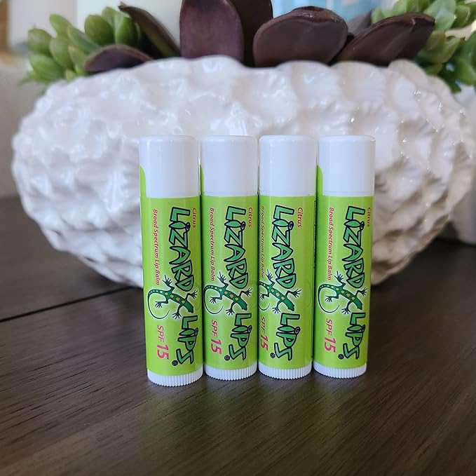 Lizard Lips SPF 15 Lip Balm (Citrus)-VivaGrace Women