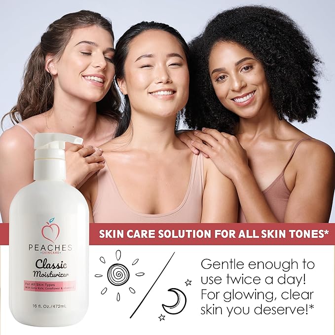 Hydrating Vegan Moisturizer with Vitamin E, Gotu Kola, and Pineapple – Age-Defying Face Cream for All Skin Types – Classic Moisturizer (16 oz)-VivaGrace Women