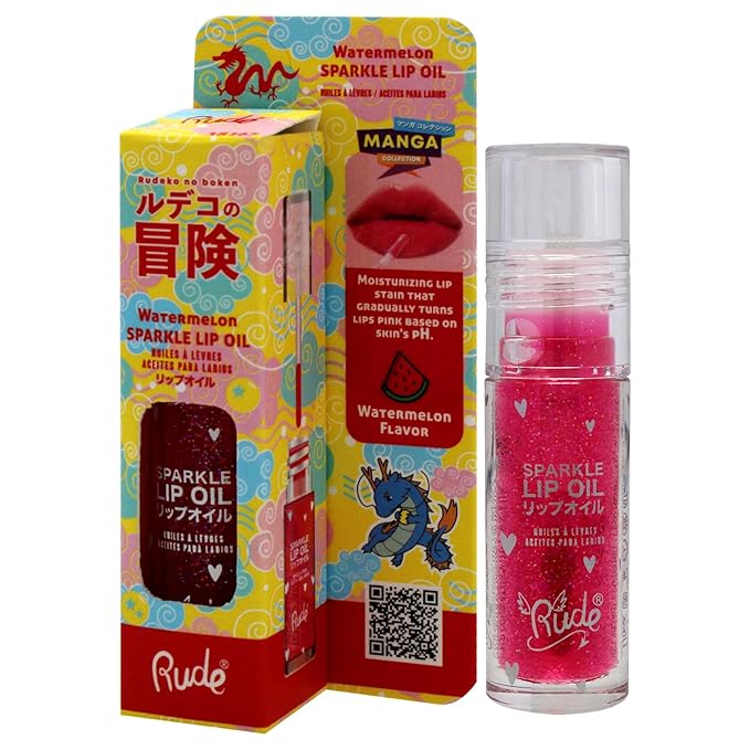 RUDE Manga Sparkle Lip Oil-VivaGrace Women