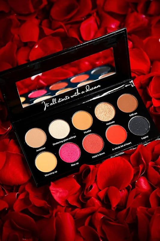 Beauty The Dream Palette, Eyeshadow Palette, Eye Shadow Palette Makeup, Face Makeup Palette, 10 Colors Makeup Kit, Multipurpose Beauty Makeup Set, Pigmented Eye Makeup Palette for Women-VivaGrace Women