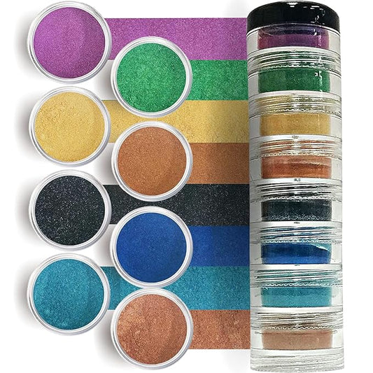 Loose Mineral Eyeshadow and Contouring Palette - Caribbean 8 Shade Set-VivaGrace Women