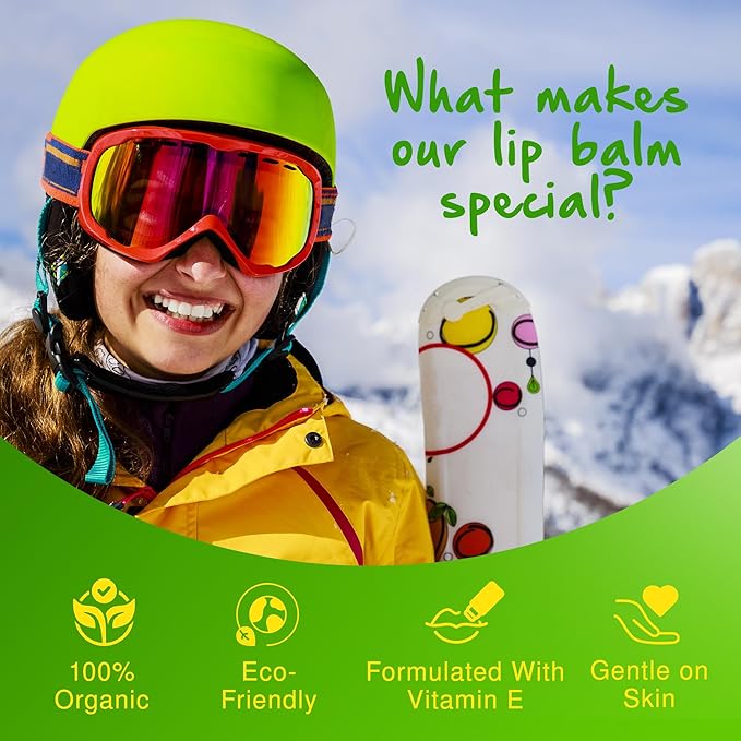 Rubber Ducky Carefree Natural Organic Lip Balm - Instant Hydration & Lip Moisturizer for Very Dry Lips - Vanilla Mint Lip Balm Flavor with Vitamin E - Vegan, Certified Organic Lip Care - 3 Pack-VivaGrace Women