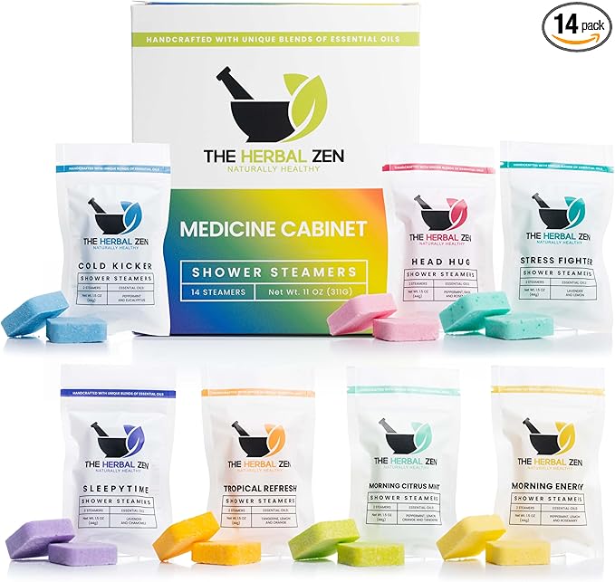 Shower Steamers Aromatherapy Variety Pack - Shower Bombs Made in The USA - Aromatherapy Bath Gifts for Women - Back to School Gift - Shower Tablets Mothers Day Gift-VivaGrace Women