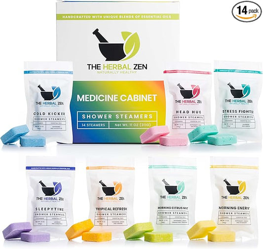 Shower Steamers Aromatherapy Variety Pack - Shower Bombs Made in The USA - Aromatherapy Bath Gifts for Women - Back to School Gift - Shower Tablets Mothers Day Gift-VivaGrace Women