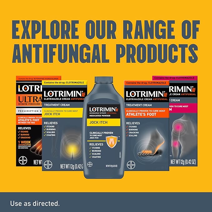 Lotrimin Antifungal Jock Itch Medicated Powder with Miconazole Nitrate, Jock Itch Treatment for Men, Women, and Kids Over The Age of 2, 6.25 oz Bottle-VivaGrace Women