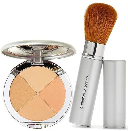 Christina Cosmetics Perfect Pigment 2 Compact and Retractable Brush Duo!-VivaGrace Women