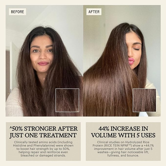 Remilia Hair Mask for Damaged Hair - Rice Protein Treatment - Deep Conditioning Mask, Volumizing & Repairing, Vegan, Made in USA 6.7 fl oz-VivaGrace Women