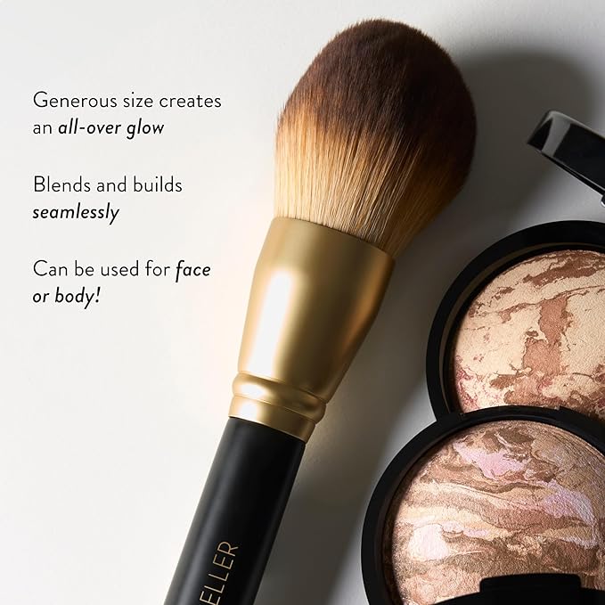 LAURA GELLER NEW YORK Classic Bronzer Brush | Fluffy Powder Brush, Contour & Define, Vegan Bristles-VivaGrace Women