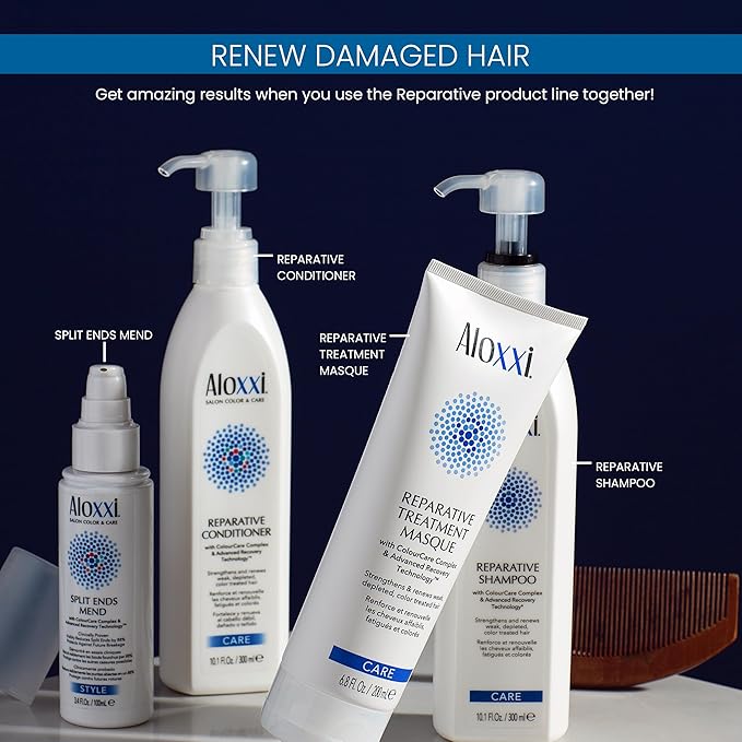ALOXXI Repair Hair Mask for Color-Treated Hair Enriched with Keratin & Peptides, Deep Conditioning Treatment for Dull and Damaged Locks, 16.9 Fl Oz-VivaGrace Women