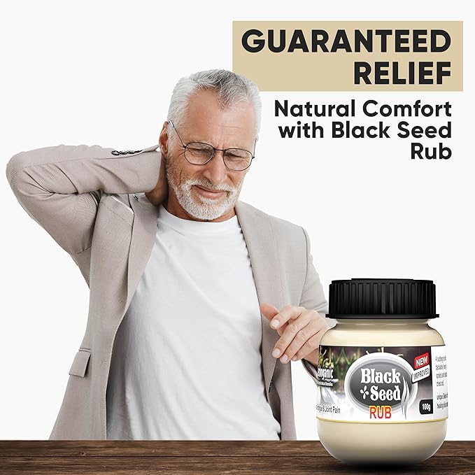 Black Seed Rub | Infused with Soothing Properties | Crafted to Provide Comfort to Joints, Muscles, Shoulders and Beyond | 3.5 oz.…-VivaGrace Women