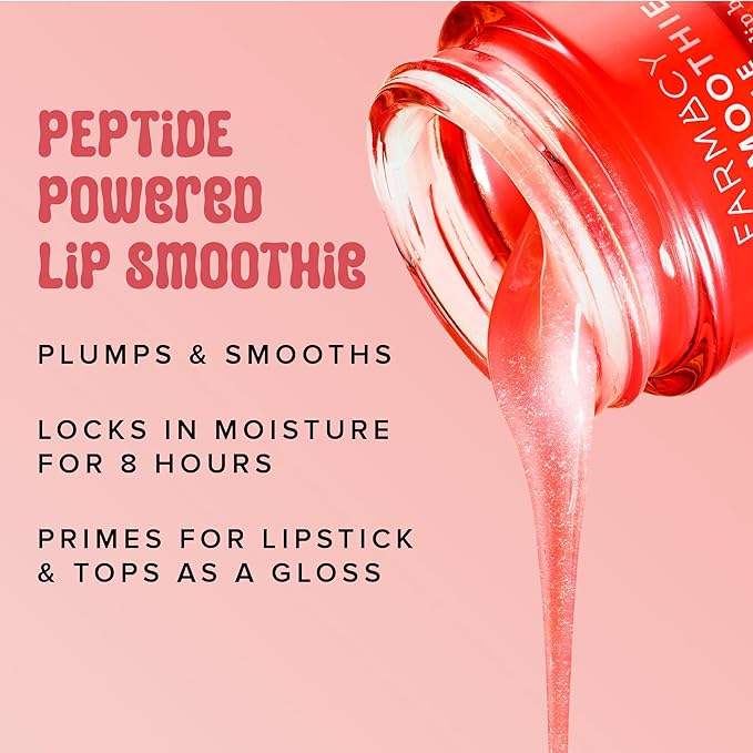 Farmacy Plump + Shine Lip Smoothie Duo - Peptide Lip Balm - Lip Moisturizer & Plumper with Vitamin C - Apple & Mango with High Gloss Finish-VivaGrace Women
