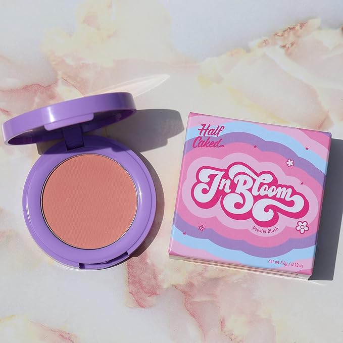 Half Caked In Bloom Powder Blush | vegan & cruelty-free, fragrance-free, highly pigmented, primer-infused | 3.8g (Me & U)-VivaGrace Women