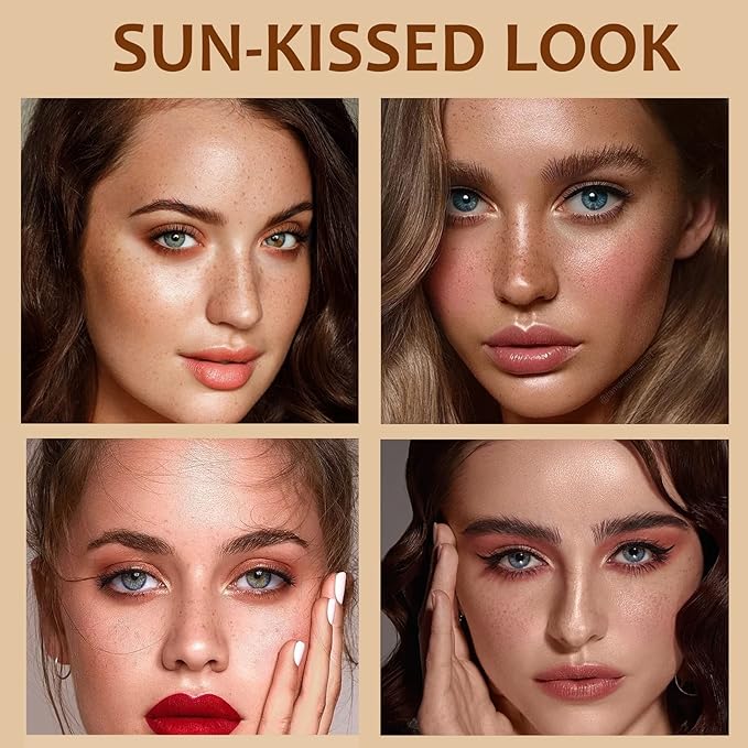 Freckle Pen, Freckle Makeup Pen for Face, Waterproof Long Lasting Quick Dry Faux Freckle Pen, Soft Artificial Freckles Makeup Face Decoration, Create Natural Sunkissed Skin (Chestnut)-VivaGrace Women