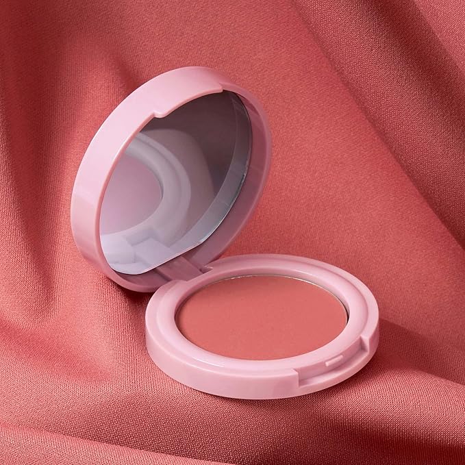 Mally Beauty Bulletproof Powder Blush - Confident Coral - Long-Lasting Flush of Color - Compact Blush Powder Makeup - Matte Finish-VivaGrace Women