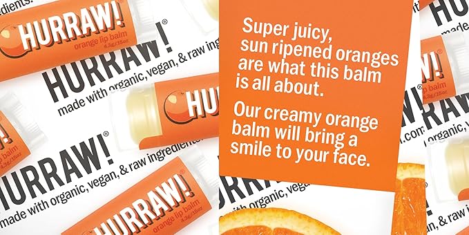 Hurraw! Lemon, Orange, Lime Lip Balms, 3 Pack Bundle: Organic, Certified Vegan, Cruelty and Gluten Free. Non-GMO, 100% Natural Ingredients. Bee, Shea, Soy and Palm Free. Made in USA-VivaGrace Women