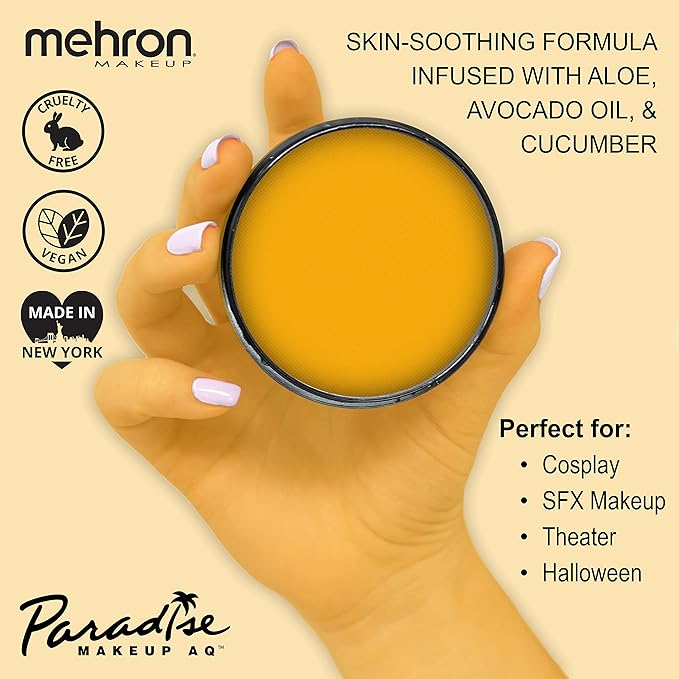 Mehron Paradise Makeup AQ 40g Face & Body Paint (Mango)-VivaGrace Women