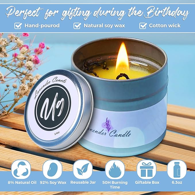 Spa Kit for Women - Spa birthday gifts for women - Relaxing Spa kit Basket- Self Care Package for women - lavender Relaxing Spa Gift Set - Spa Gift Set for Women, Sisters and Mothers Day-VivaGrace Women