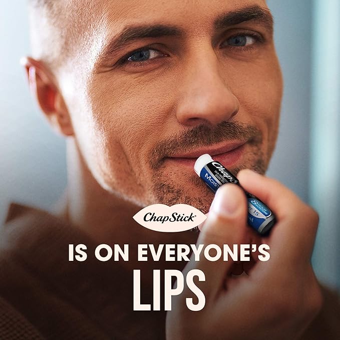ChapStick Moisturizer Original Lip Balm Tube, SPF 15 and Skin Protectant - 0.15 Oz-VivaGrace Women