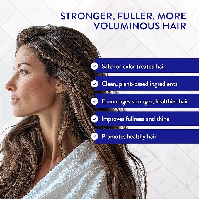 Routine Wellness Anti-Thinning Shampoo for Thinning Hair - Biotin DHT Blocker Women & Men - Color Safe Shampoo for Hair Loss & Healthy Hair - Rose Hips 14oz (Pack of 2)