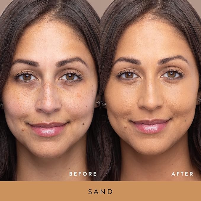 LAURA GELLER NEW YORK Double Take Liquid Foundation | Medium to Full Coverage, Natural Matte Finish, Sand-VivaGrace Women