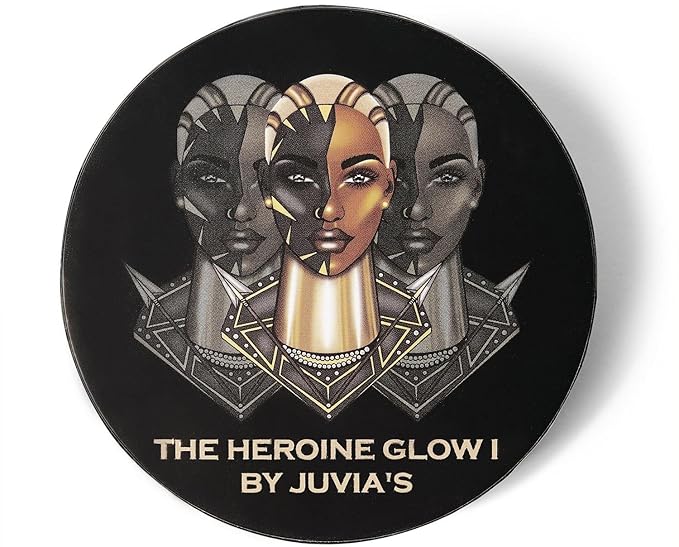 Juvia's Place Highlighter Heroine Glow I - Highlighter Powder, Baked Highlighter, Shimmer Highlighter Makeup, Long-Wearing & Illuminating Cheek Highlighter - Suitable for all skin tones-VivaGrace Women