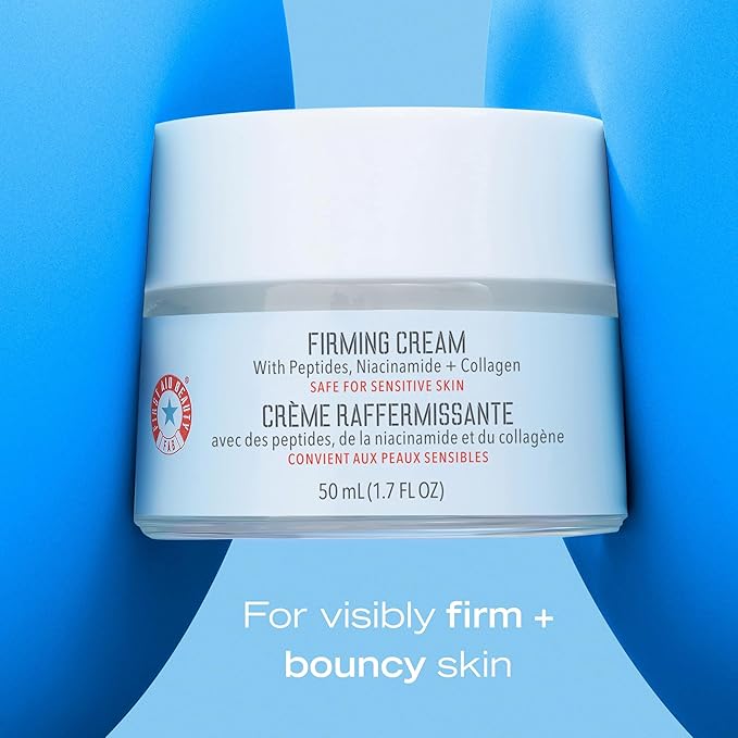 First Aid Beauty Firming Collagen Cream with Collagen, Peptides and Niacinamide – Day + Night Anti-Aging Face Moisturizer – 1.7 fl oz-VivaGrace Women
