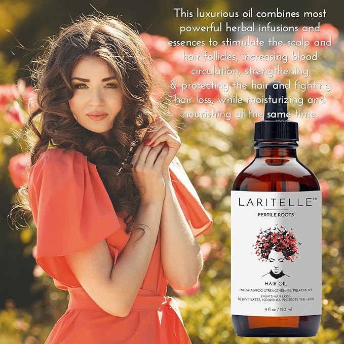 Organic Hair Loss Treatment for Men and Women | Fortifying, Strengthening and Follicle Rejuvenating | Stops Hair Shedding, Promotes New Hair Growth | GMO-free. Vegan | 4 oz-VivaGrace Women