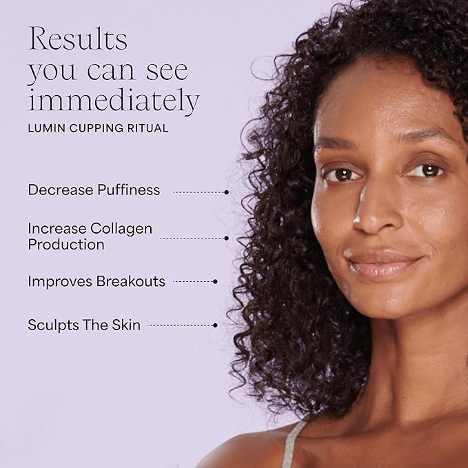 WILDLING Lumin Cupping Set I Facial Cupping Tools to Decrease Puffiness, Increase Collagen Production, Sculpt Cheeks + Chin, Detox + Clear Breakouts-VivaGrace Women