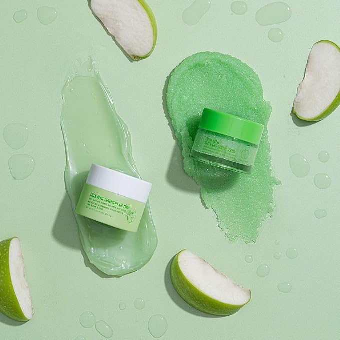 W7 Sweet Dreams Lip Scrub & Overnight Lip Mask Duo - 2Pcs Set - Apple Flavour - Exfoliate, Condition, Soothe & Hydrate-VivaGrace Women