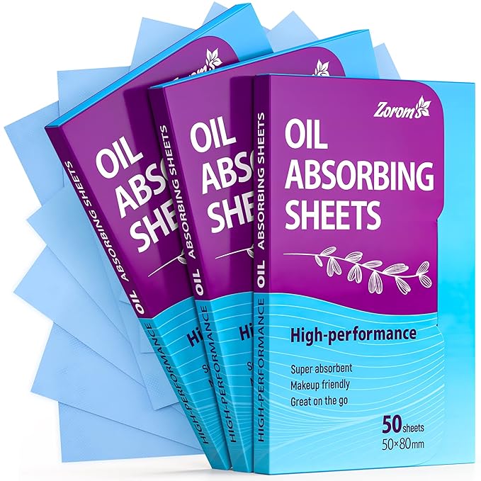 Premium Oil Absorbing Sheets for Face - 3 pack (150 sheets) - Makeup Friendly Oil Blotting Sheets for Face - Blotting Papers for Face with Oily Skin-VivaGrace Women