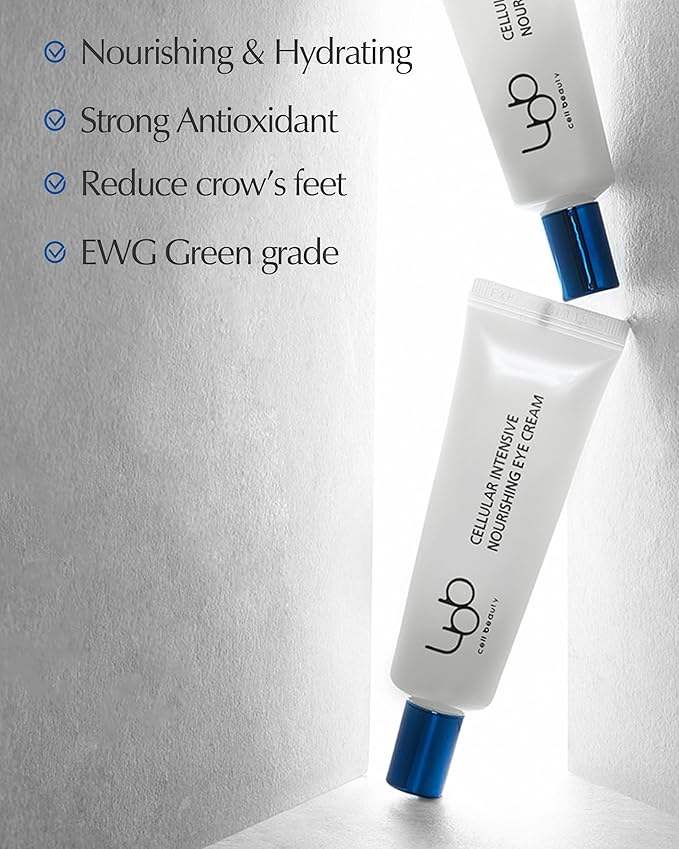 LBB Cellular Intensive Nourishing Eye Cream - Vegan Eye Lifting Treatment - Improves Wrinkles, Anti Aging, Nourishing - Tangerine Cellular Water, Shea Butter, Vitamin E, 0.5 oz.-VivaGrace Women