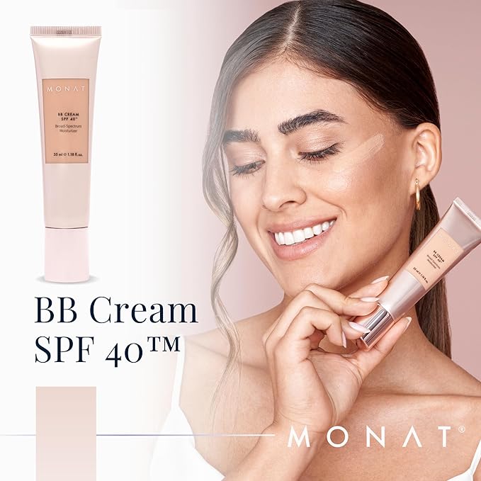 Monat BB Cream SPF 40 - Vanilla Broad-Spectrum Moisturizer, Lightweight Tinted Coverage, Fragrance-Free, 35ml/1.18 fl. oz.-VivaGrace Women