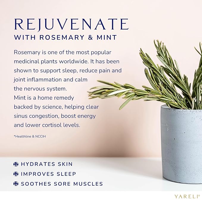 Magnesium Flakes, 5lb Rosemary Peppermint, Dead Sea Bath and Foot Soak, Alternative to Epsom Salt with Over 250,000mg of Magnesium Chloride Per Bag-VivaGrace Women