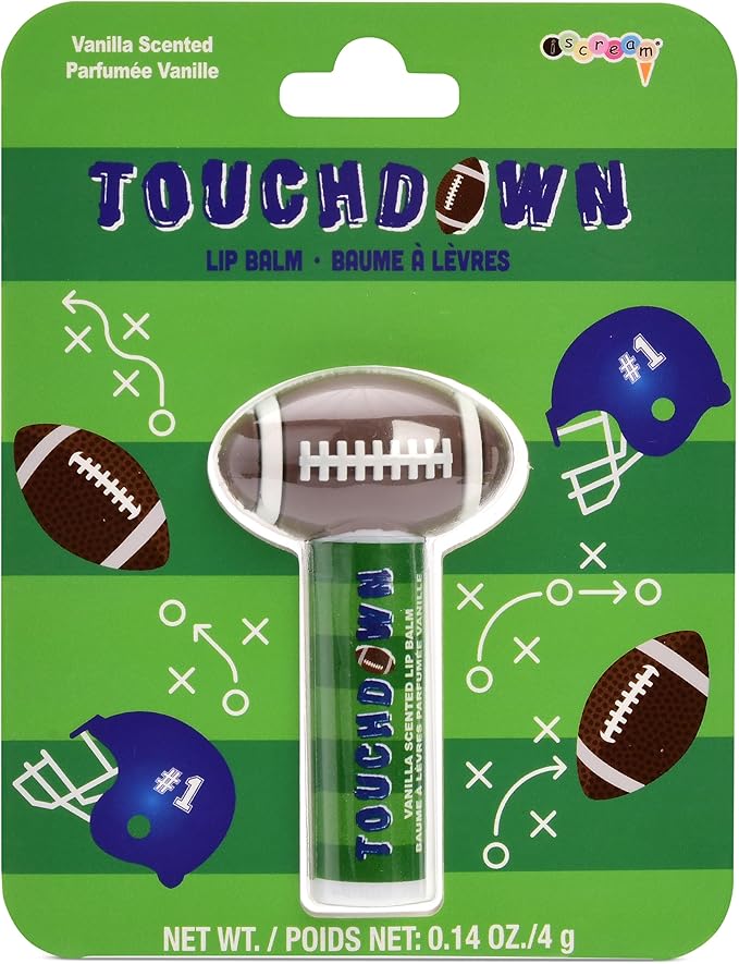 iscream Sport-Tastic Football Shaped Vanilla Scented Lip Balm-VivaGrace Women
