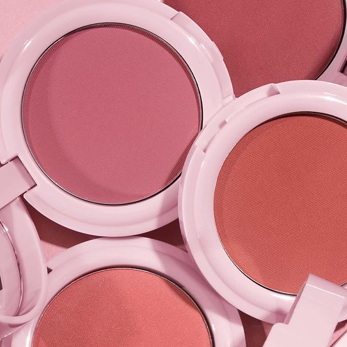 Mally Beauty Bulletproof Powder Blush - Power Peach - Long-Lasting Flush of Color - Compact Blush Powder Makeup - Matte Finish-VivaGrace Women