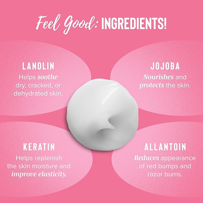 Coochy Shave Cream - Moisturizing Shave Lotion - Gentle Intimate Shaving Cream - For Bikini Area, Underarms, Legs & More - Rash-Free, Hydrating Formula - 12.5 oz, Frosted Cake-VivaGrace Women