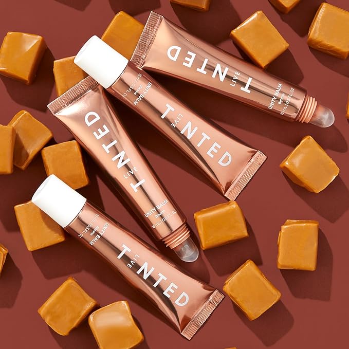 Live Tinted Unity Balm – Ultra-Hydrating Lip Balm with Shea Butter, Hyaluronic Acid & Vitamin E – Universal Warm Tint-VivaGrace Women